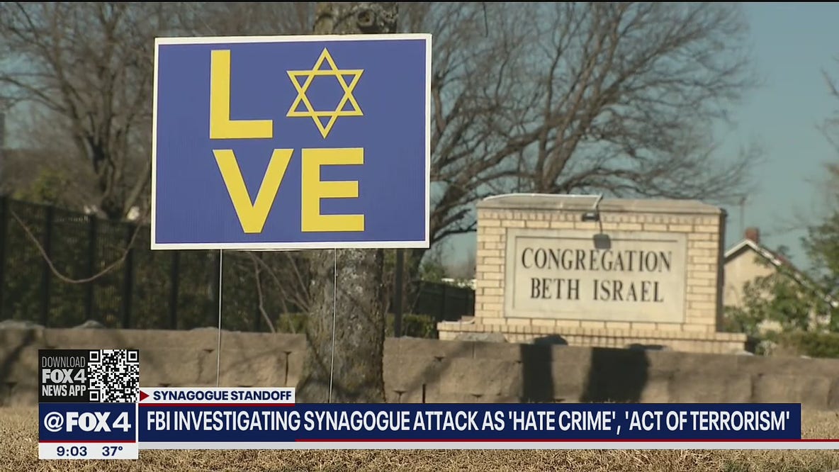 Colleyville synagogue hostage crisis was a hate crime and act of terrorism, FBI says